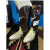 Image 1 : PAIR OF PYTHON SNAKE SKIN BOOTS