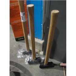 3 SLEDGE HAMMERS