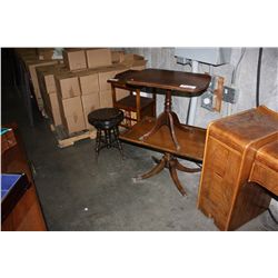 2 ANTIQUE DUNCAN PFIEFF SIDE TABLES