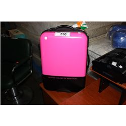LADIES UNITED COLORS OF BENETTON PINK TRAVEL SUITCASE