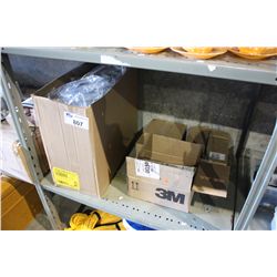 3 BOXES OF 3M HI GEL REENTERABLE ENCAPSULANT AND 1 BOX OF DELI SQUARE PLASTIC FOOD CONTAINERS