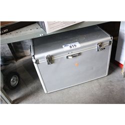HARDSHELL METAL TRAVEL CASE WITH ADULT NOVELTY INSIDE