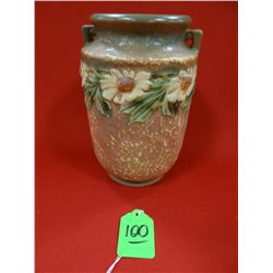 Roseville Dahlrose vase, 6" no mark