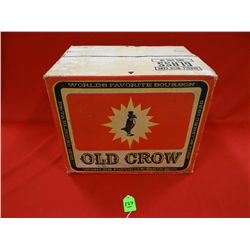 Full case Old Crow Whiskey, unopened, 4- 5 Qt. Bottles, 86 proof, cardboard box