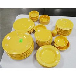 Fiestaware dining set, 68 pcs., yellow