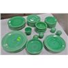 Image 1 : Fiestaware dinner set, Original Green, 41 pcs.
