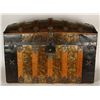 Image 1 : Antique Dome Topped Metal Skinned Trunk