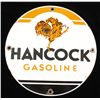 Image 1 : Antique HANCOCK Gasoline Pump Porcelain Ad Sign