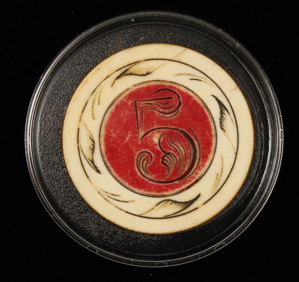 Lot of Old West Ivory Poker Chips