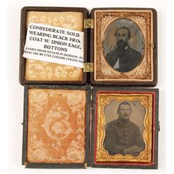 Collection of 2 tin types