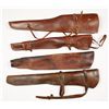 Image 1 : Collection of 4 Leather Rifle Scabbards
