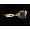 Image 2 : Amethyst & Diamond Ring.