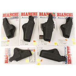 Lot of Six Bianchi Accumold Holsters