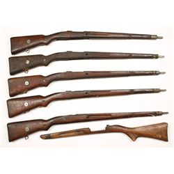 Lot of Six Rifle Stocks.