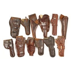 Box Lot of Leather Holsters