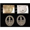 Image 1 : (2)German WWII Belt Buckles & (2) Anti Partisan