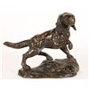 Image 1 : Bronze Sculpture of Dog on Point with Bird.