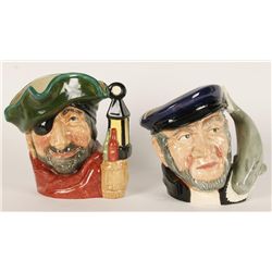 2 Royal Doulton Large Toby Mugs.