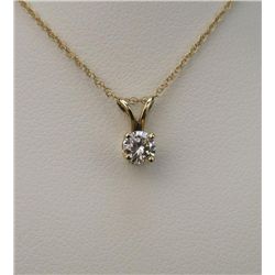 Fine Diamond Solitaire Pendant