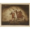 Image 2 : Colored Etching by Mary Lehman Depicting Indians