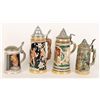Image 1 : Lot of 4 German Steins.