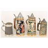 Image 2 : Lot of 4 German Steins.