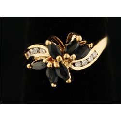 Sapphire & Diamond Ring.