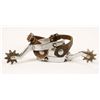 Image 2 : Ranaldy Nickel Plated Spurs with Old Leather