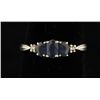 Image 1 : 10K Sapphire & Diamond Ring.