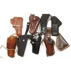 Lot of Holsters and a Gun Rug