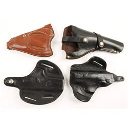 Lot of Four Quality Made Holsters: Bianchi Formed