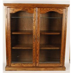 Nice Oak Display Cabinet