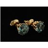 Image 2 : Lovely Vintage Style Fine Blue Zircon Stud