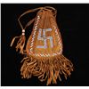 Image 3 : Indian Beaded Leather Knife Sheath and Bag.