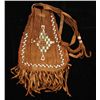 Image 4 : Indian Beaded Leather Knife Sheath and Bag.
