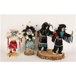 Lot of 2 Kachinas and 2 Native Dancers.