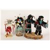 Image 1 : Lot of 2 Kachinas and 2 Native Dancers.