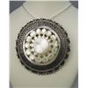Fabulous Sterling Silver & Mother of Pearl Pendant