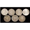 Image 2 : Lot of 3 Morgan and 4 Peace Silver Dollars