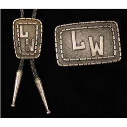 Set of Belt Buckle and Bolo Tie