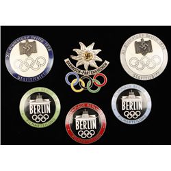 German WWII 1936 Olympics Badges