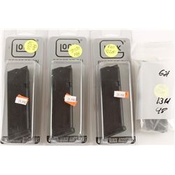 Lot of Four Glock G21 13-Round Magazines