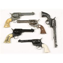 Lot of Toy Sixguns & Holsters