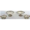Image 1 : Pair of Edwardian HM silver pedestal dishes with pierced floral decorations,...
