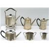 Image 1 : Edwardian HM silver 6-piece tea & coffee service of serpentine section with...