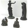 Image 1 : C19th Italian bronze figure of Venus, on waisted circular platform base,...
