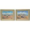 Image 1 : John Ambrose, b. 1931 - CORNISH BEACH SCENES - a pair, acrylics on board, 12 by...