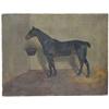 Image 1 : Alfred Grenfell Haigh, 1870-1963 - A HORSE IN A STABLE - oil on canvas, 14 by...