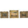 Image 1 : Mid C19th English school - FIGURES IN LANDSCAPES - a pair, oils on board, each...
