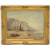 Image 1 : William James Muller, 1812-1845 - MEDITERRANEAN BEACH SCENE WITH FISHING BOATS...